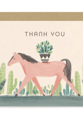 Wild Mustang Thank You Card