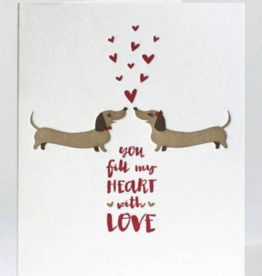 Elum Designs Two Wiener Dogs Card