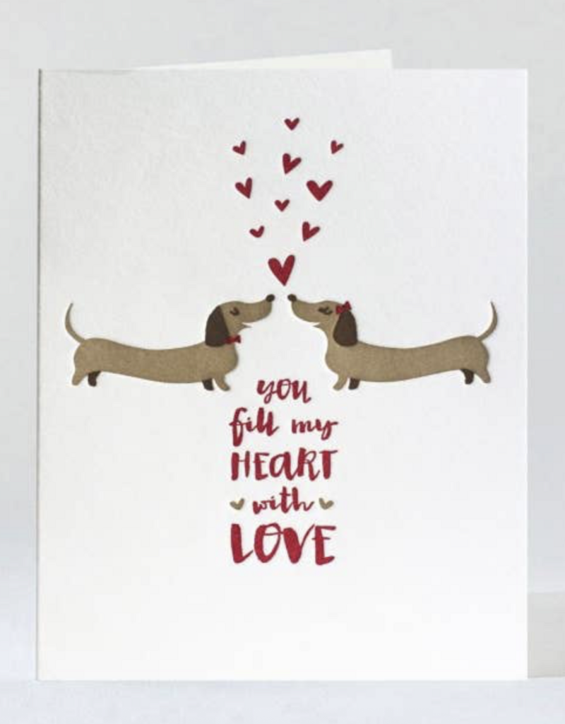 Elum Designs Two Wiener Dogs Card
