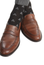 Dapper Classics Black w/ Steel Skull Crossbones