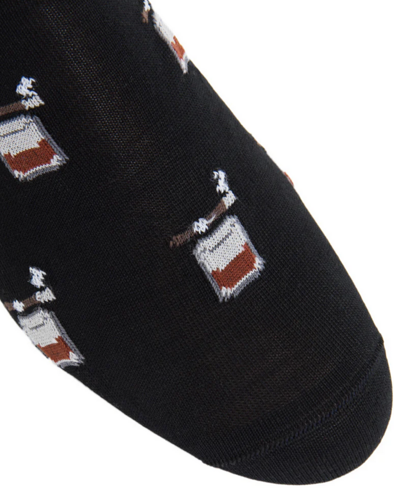 Dapper Classics Black w/ Whiskey Bourbon and Cigar