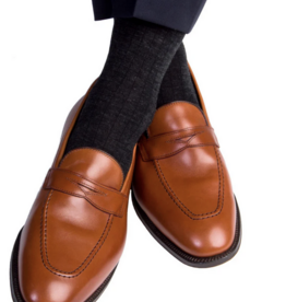 Dapper Classics Charcoal Solid Ribbed