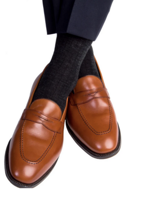 Dapper Classics Charcoal Solid Ribbed