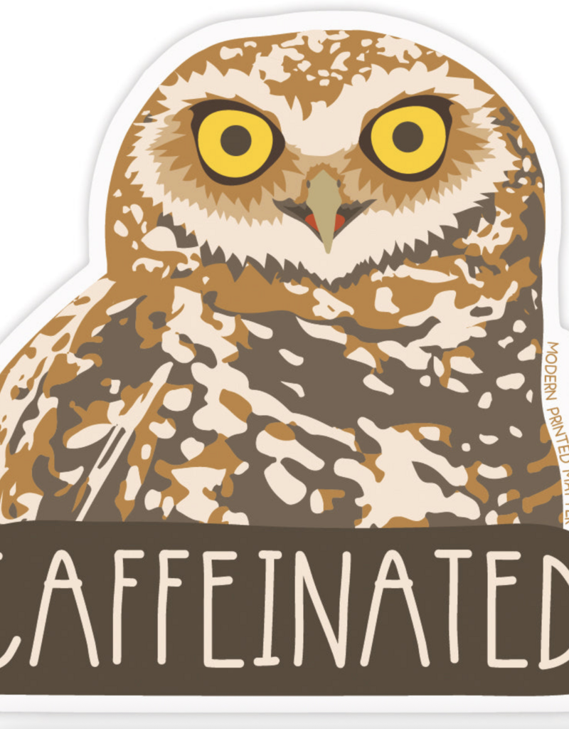 Modern Printed Matter Caffeinated Sticker
