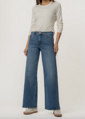 Kut from the Kloth Maya High Rise Fab Ab Wide Leg Reg Hem