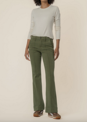 Kut from the Kloth Stella High Rise Fab Ab Flare Pin Tuck