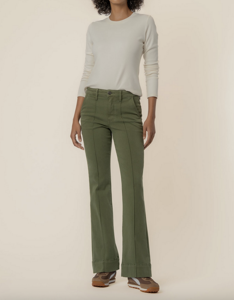 Kut from the Kloth Stella High Rise Fab Ab Flare Pin Tuck