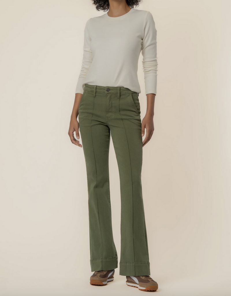 Kut from the Kloth Stella High Rise Fab Ab Flare Pin Tuck