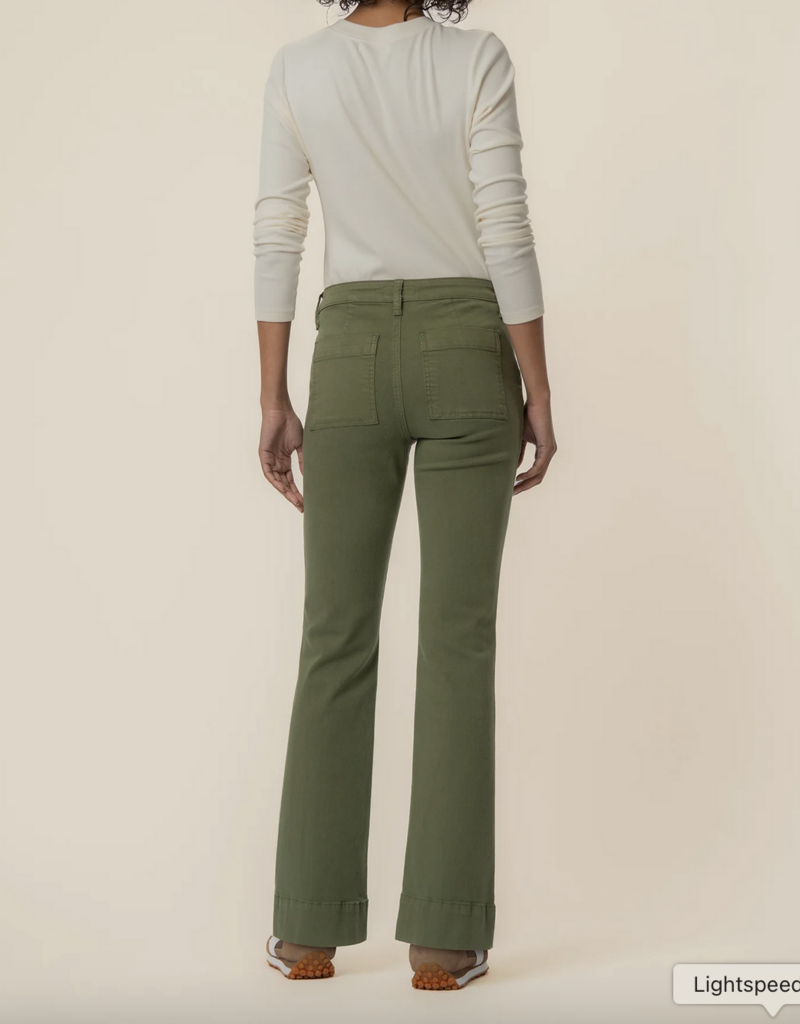 Kut from the Kloth Stella High Rise Fab Ab Flare Pin Tuck