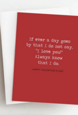 Skel & Co Day Goes By I Love You Valentine's