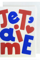 The Social Type Je T'aime Love Card