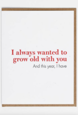 Lady Pilot Letterpress Grow Old Card