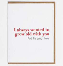 Lady Pilot Letterpress Grow Old Card