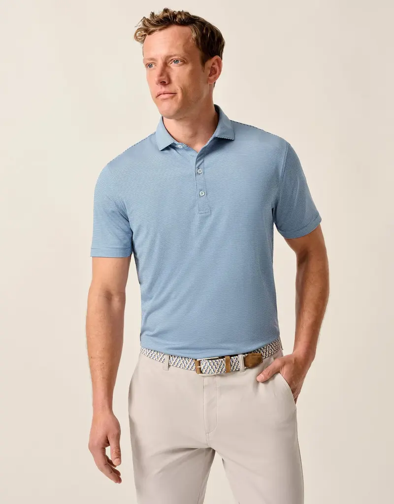 Johnnie-O Performance Jersey Polo - Lyndonn Stripe