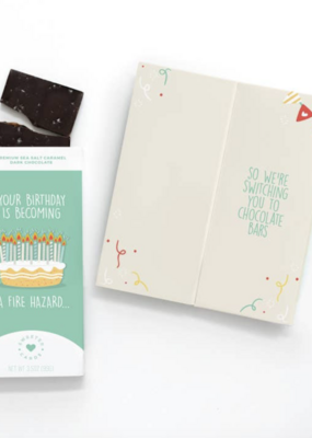 Sweeter Cards You're a Fire Hazard Card w/ Choco Bar
