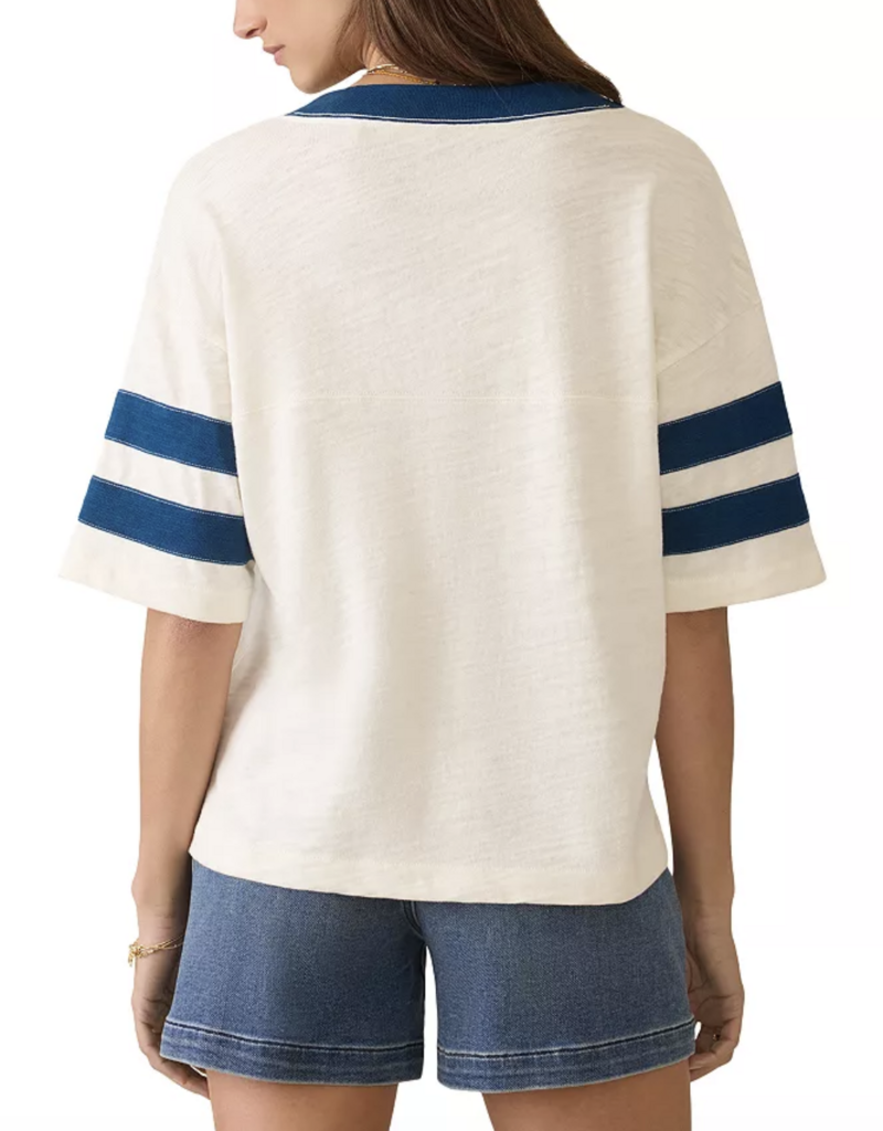 Faherty Sunwashed Slub Varsity Tee
