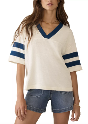Faherty Sunwashed Slub Varsity Tee