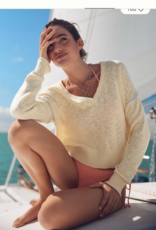 Sundry Clothing V Neck Sweater w/ Contrast Stitching