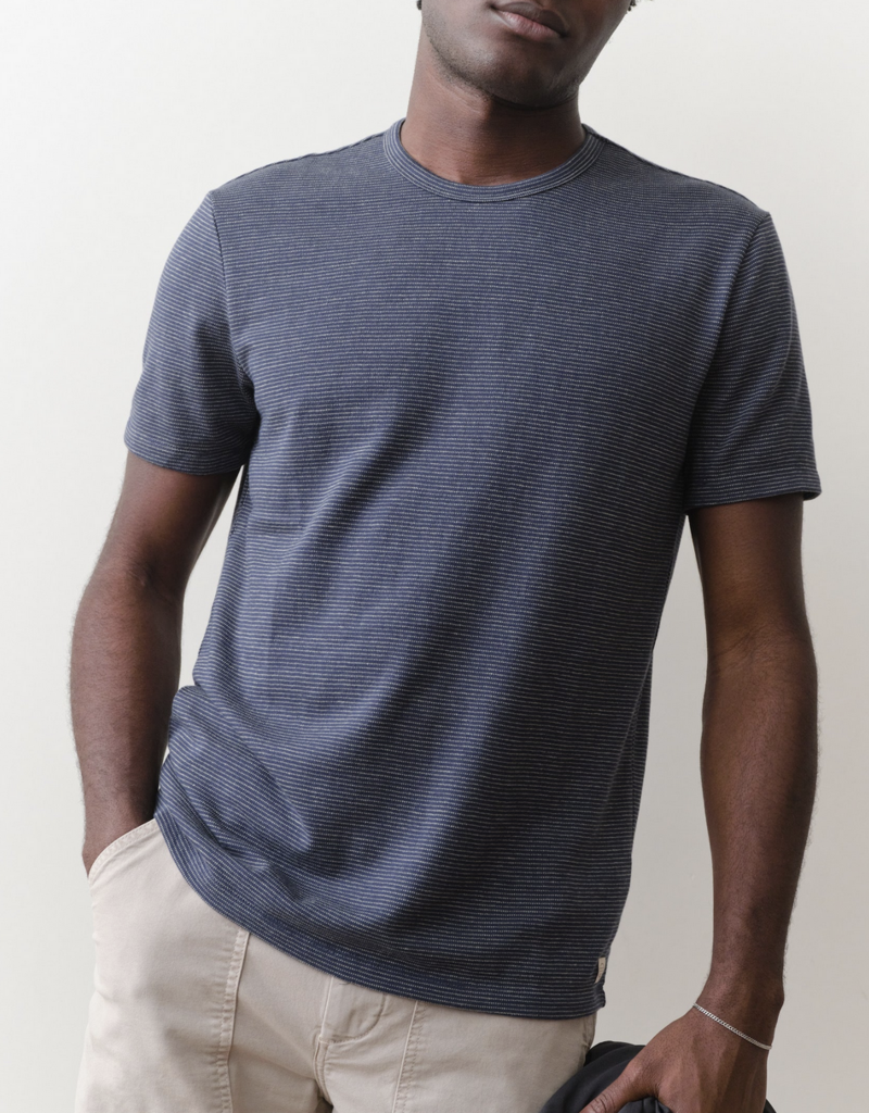 Marine Layer Signature Jacquard Crew Tee