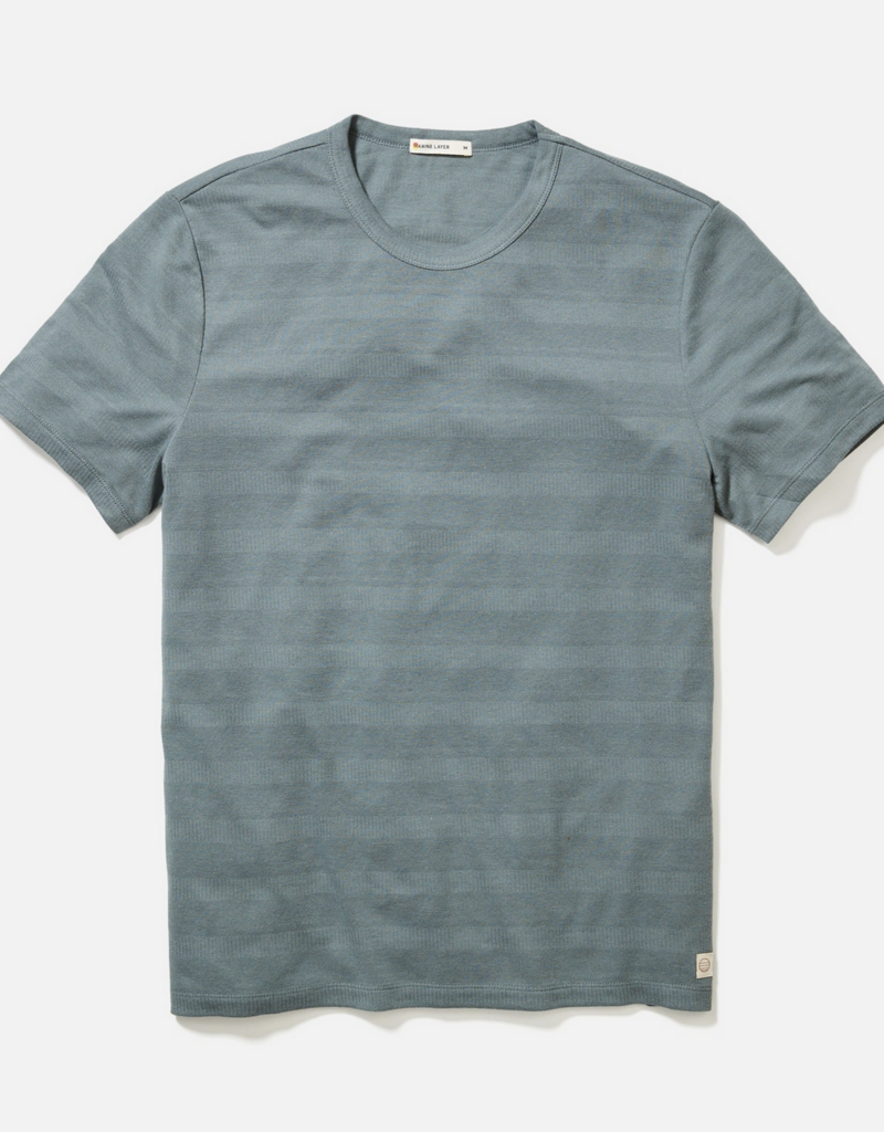 Marine Layer Signature Jacquard Crew Tee