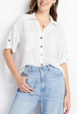 Kut from the Kloth Brianna Boxy Button Front