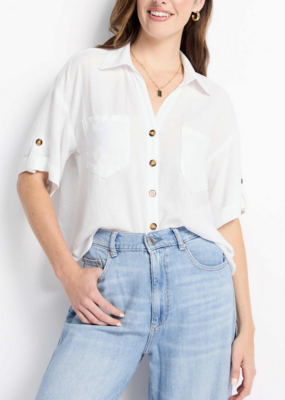 Kut from the Kloth Brianna Boxy Button Front