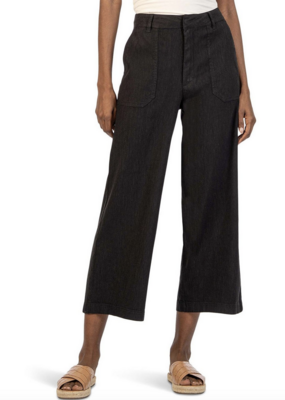 Kut from the Kloth Topaz-Wide Leg Pant W/Porkchop Pockets