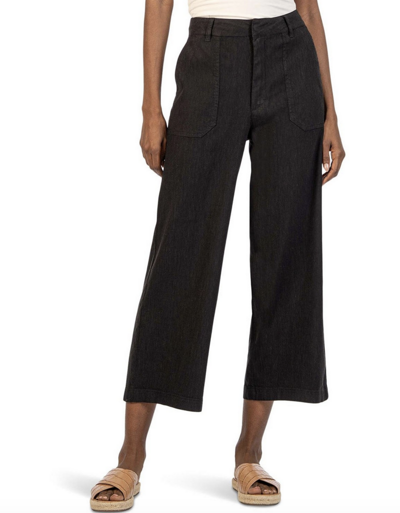 Kut from the Kloth Topaz-Wide Leg Pant W/Porkchop Pockets
