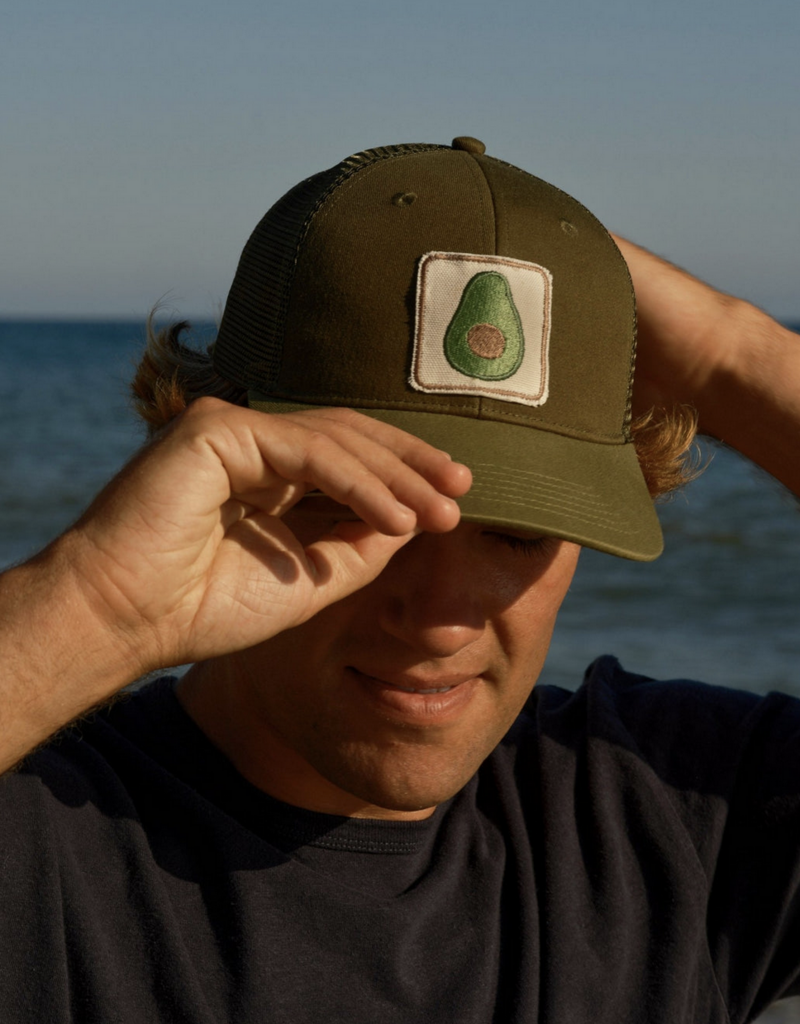 Mollusk Surf Shop Avocado Patch Trucker Hat