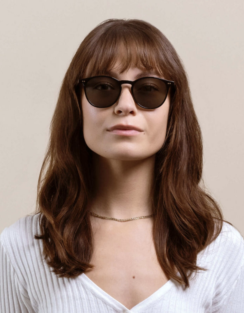 Raen Basq Recycled Black / Green Polarized