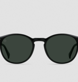 Raen Basq Recycled Black / Green Polarized