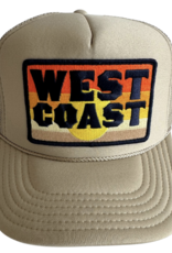 Local Beach West Coast Patch Trucker Hat Khaki