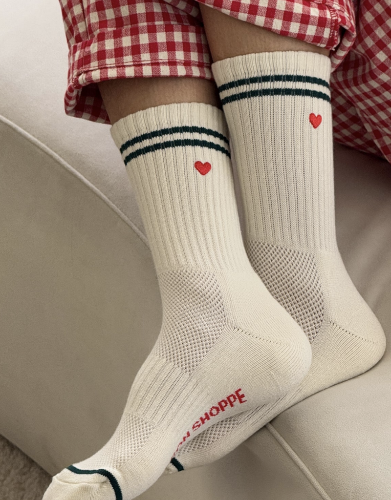 Le Bon Shoppe Embroidered Boyfriend Socks