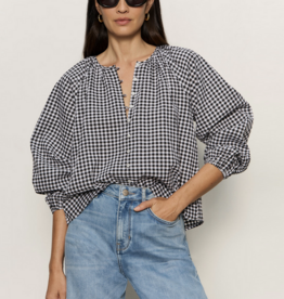 Sanctuary Perfect Gingham Button Blouse