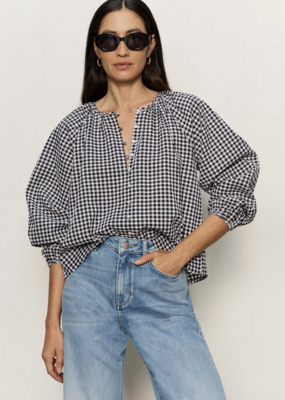 Sanctuary Perfect Gingham Button Blouse