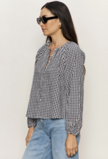 Sanctuary Perfect Gingham Button Blouse