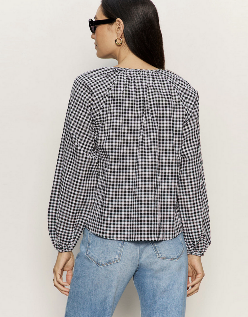 Sanctuary Perfect Gingham Button Blouse