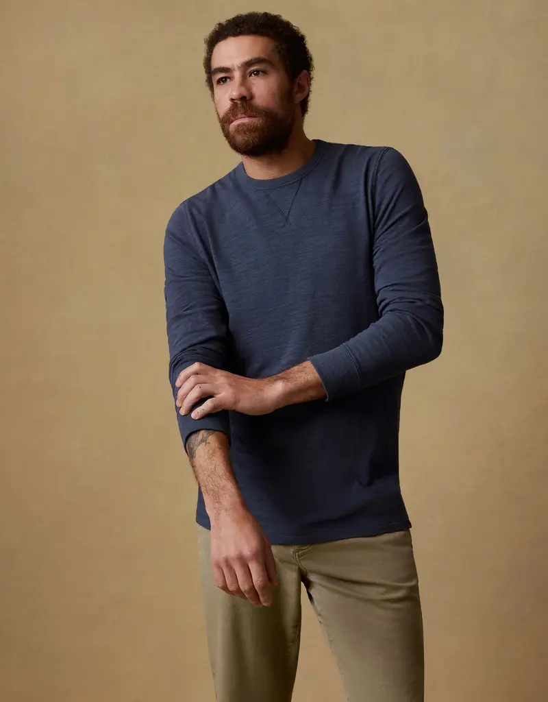 Faherty Sunwashed Slub Crew