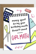 Brittany Paige Girl Math Birthday Card