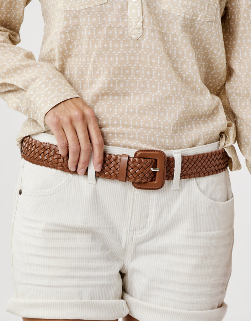 Carve Designs Woven Leather Belt