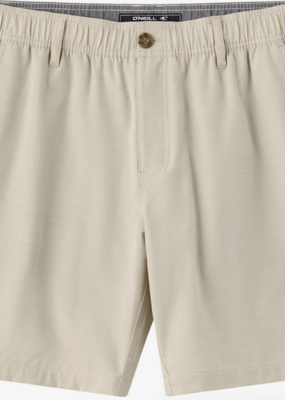 O'Neill Reserve Light Check Elastic Waist 18" Hybrid Shorts