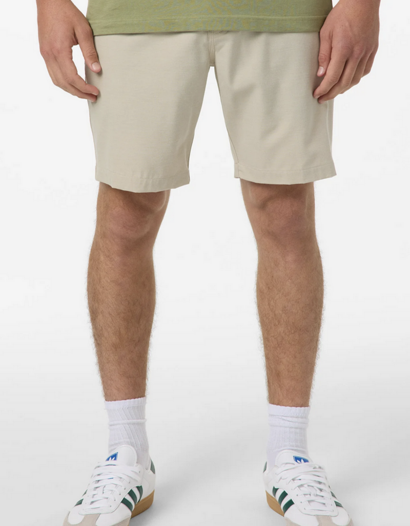 O'Neill Reserve Light Check Elastic Waist 18" Hybrid Shorts