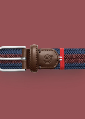 La Boucle York Chevron Club Blue & Burgundy