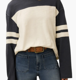 Faherty Sunwashed Slub Varsity LS Tee