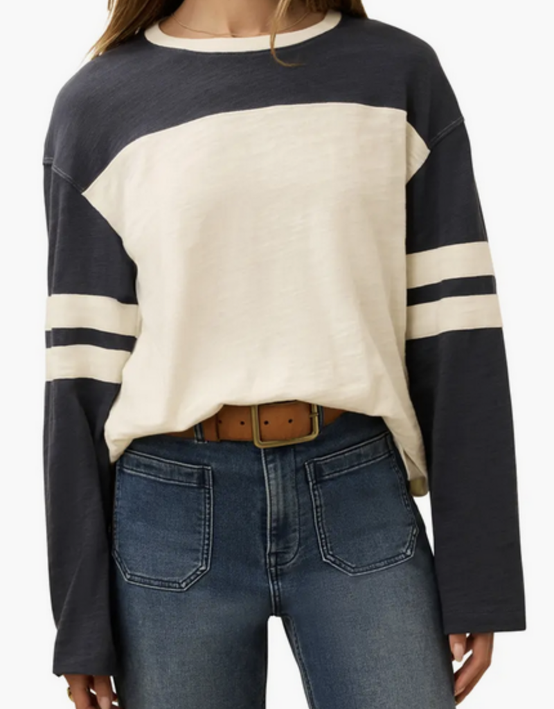Faherty Sunwashed Slub Varsity LS Tee