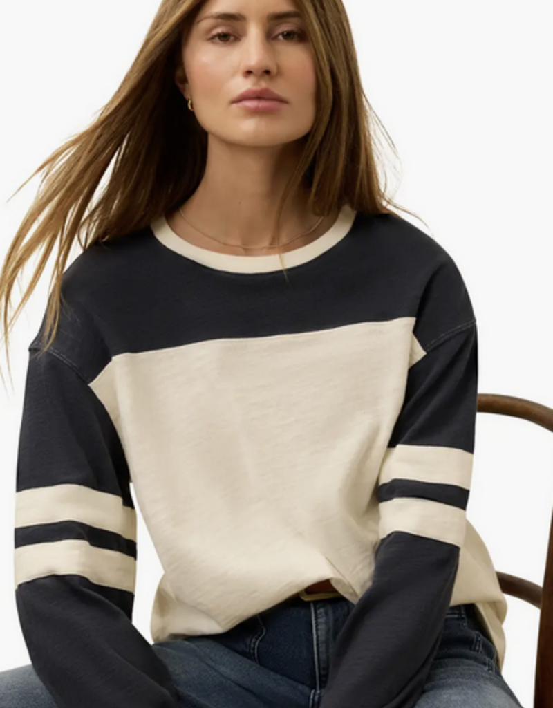 Faherty Sunwashed Slub Varsity LS Tee