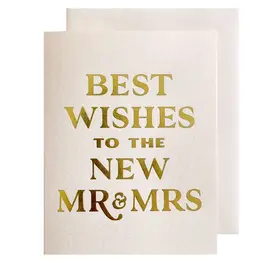 The Social Type Best Wishes Wedding Card