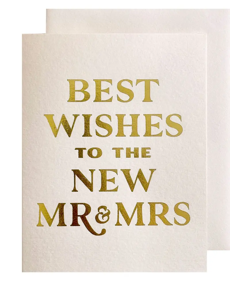 The Social Type Best Wishes Wedding Card