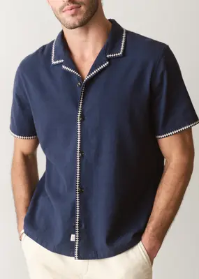 Marine Layer Embroidered Resort Shirt
