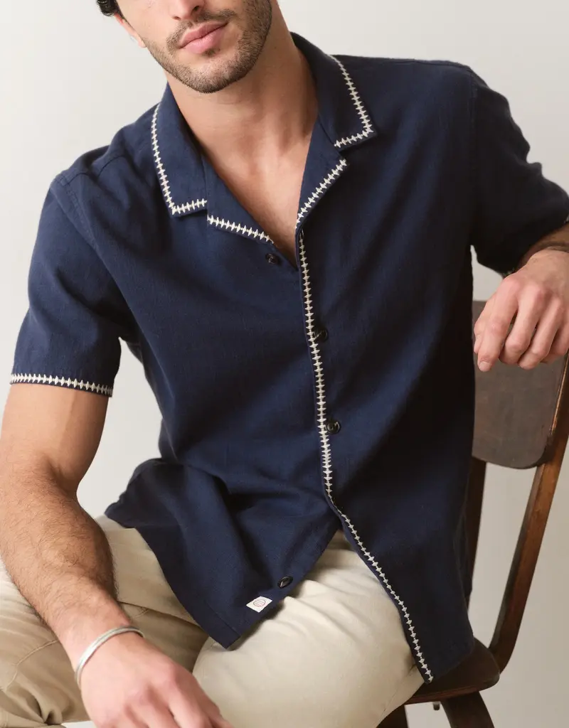 Marine Layer Embroidered Resort Shirt